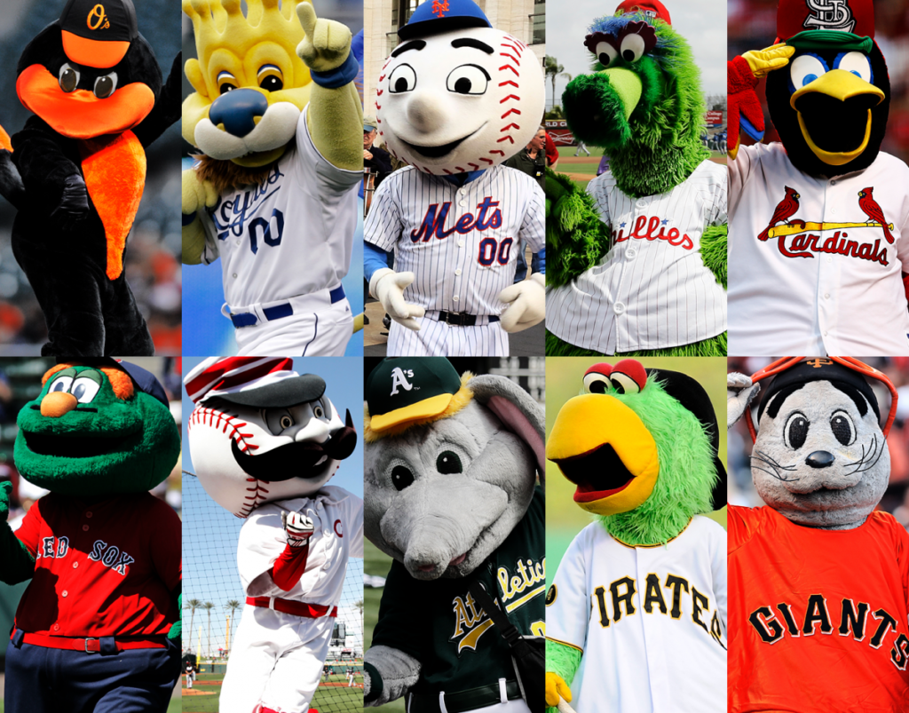 Popular Baseball Mascots