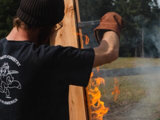 Flame Treated Wood