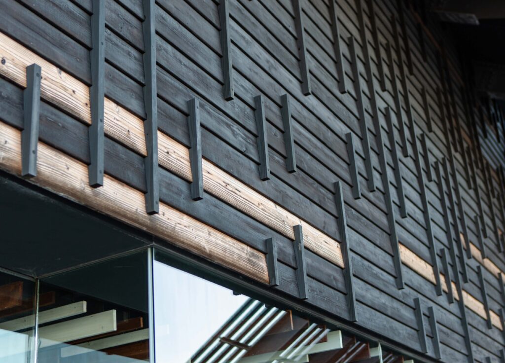 Kure Civic Center | Shou Sugi Ban Portfolio | Nakamoto Forestry