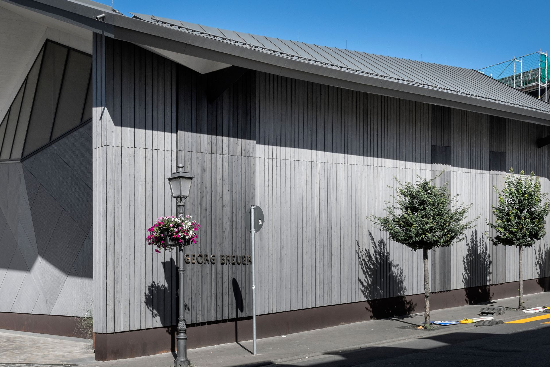 German wine estate featuring Gendai and Pika-Pika shou sugi ban siding in Silver Grey finish.