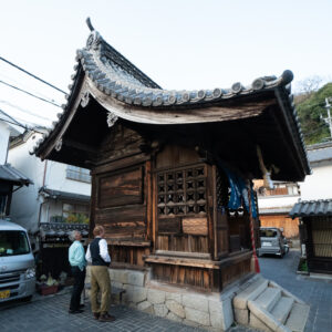 Historic Shrine made from Hinoki in Tsuyama, Japan Historic Shrine made from Hinoki in Tsuyama, Japan