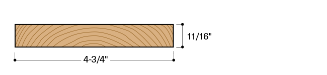 Profile Diagram of 8/4 Moulder Blank